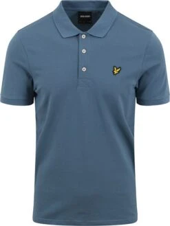 Lyle And Scott Polo Plain Blauw