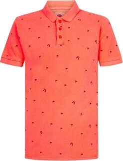 Petrol Polo Palmbomen Oranje -Kleding Verkoop 77827 1 1