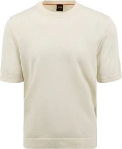 Hugo Boss Knitted T-shirt Alinus Ecru