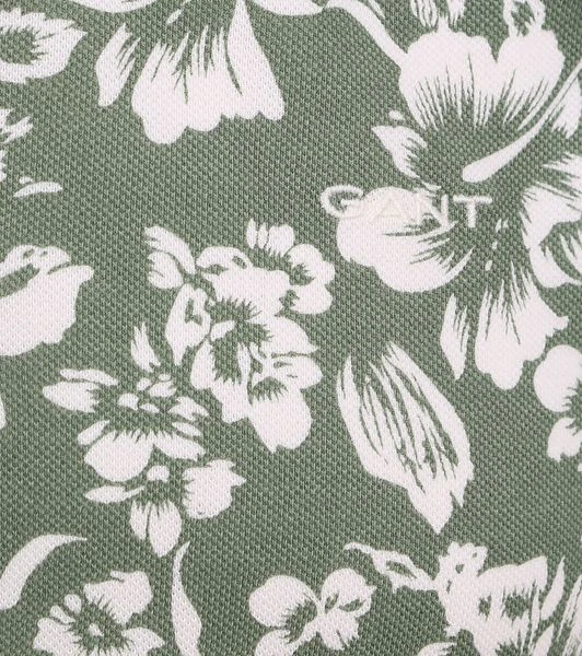Gant Polo Bloemen Groen 5 Gant Polo Bloemen Groen - Image 3