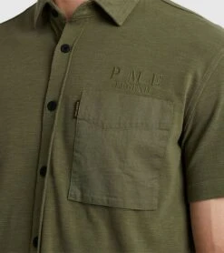 PME Legend Short Sleeve Overhemd Groen -Kleding Verkoop 78000 5
