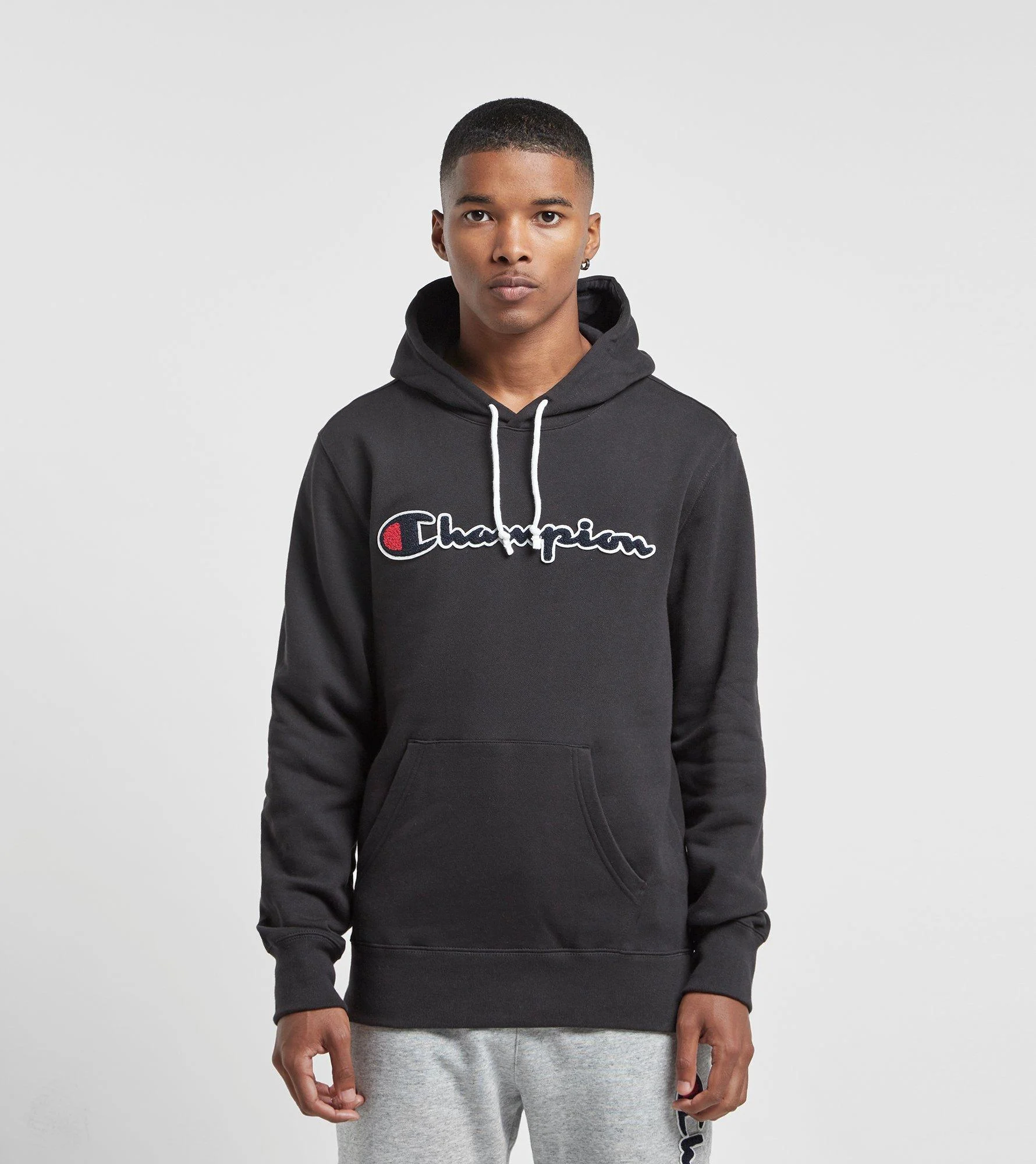 Kleding Verkoop -Kleding Verkoop champion Black Script Logo Hoodie